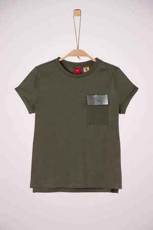 Dames - S. Oliver - T-shirt met korte mouwen - groen -  - groen