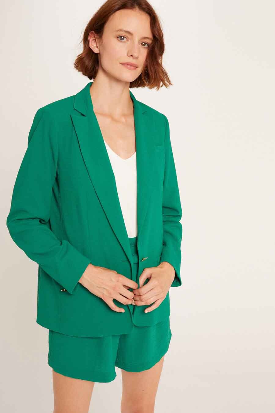 Blazer Vert Morgan de Toi 202VMENTEF MENTHOL POINTCARRE