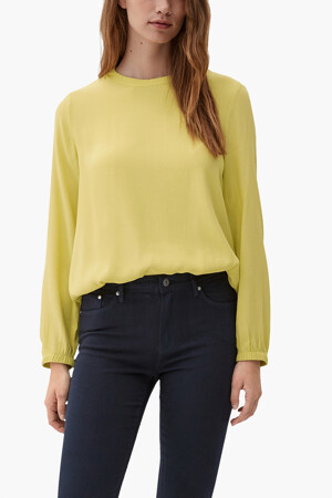 Dames - S. Oliver - Blouse - geel - Blouses & Hemden - geel