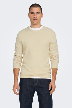 Dames - ONLY & SONS® - Pull - ecru - ONLY & SONS - ECRU