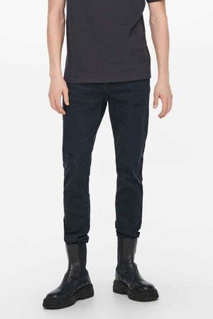 Dames - ONLY & SONS® - Slim jeans - dark blue denim - Promoties - DARK BLUE DENIM