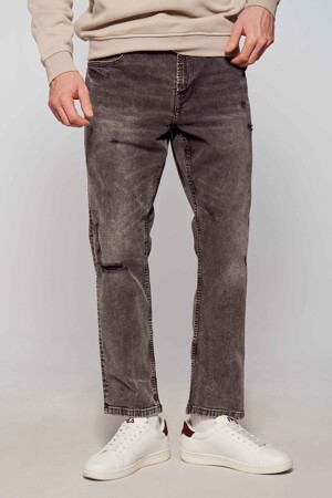 Femmes - ONLY & SONS® - Jean &agrave; coupe carrot - gris - Sustainable fashion - DARK GREY DENIM