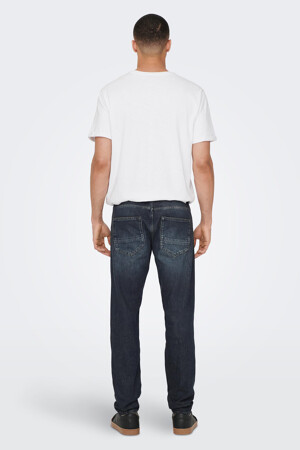 Dames - ONLY & SONS® - ONSAVI - tapered - DARK GREY DENIM