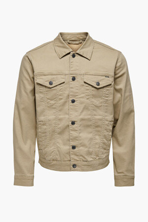 Heren - ONLY & SONS® - Jeansjas - taupe - Jassen - TAUPE
