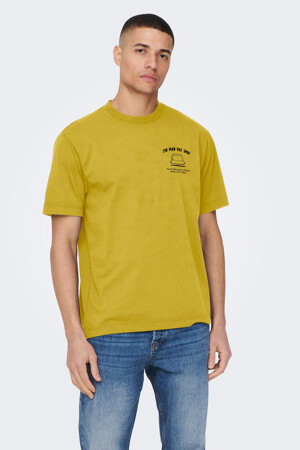 Dames - ONLY & SONS® - T-shirt - geel - ONLY & SONS® - GEEL