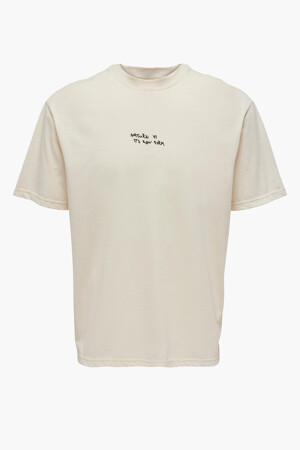 Dames - ONLY & SONS® - T-shirt - beige - ONLY & SONS® - BEIGE