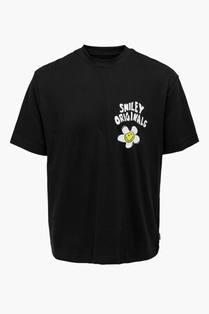 Dames - ONLY & SONS® - T-shirt - zwart - ONLY & SONS - ZWART