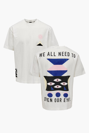 Dames - ONLY & SONS® - T-shirt - wit - Shop enhanced neutrals > - WIT