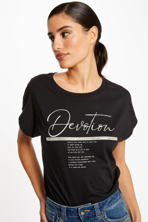 Femmes - Morgan De Toi - T-shirt - noir -  - ZWART