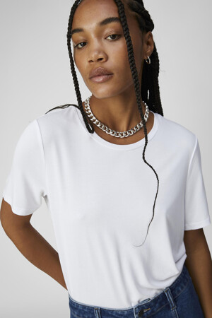Femmes - OBJECT - T-shirt - blanc - Sustainable fashion - WIT