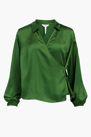 Dames - OBJECT - Blouse - groen - Hemden - GROEN