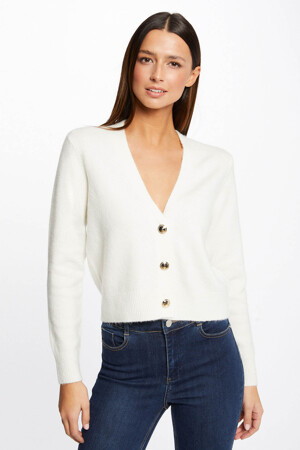 Dames - Morgan De Toi - Gilet - wit - Truien - WIT