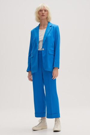 Femmes - OPUS - Pantalon color&eacute; - bleu - Pantalons - bleu