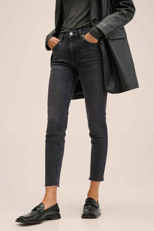 Dames - Mango - Skinny jeans - black denim -  - BLACK DENIM