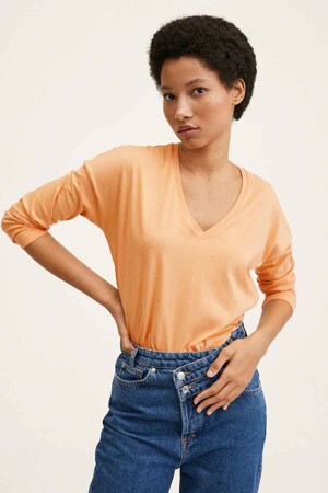 Dames - MANGO - Top - oranje - T-shirts & Tops - oranje