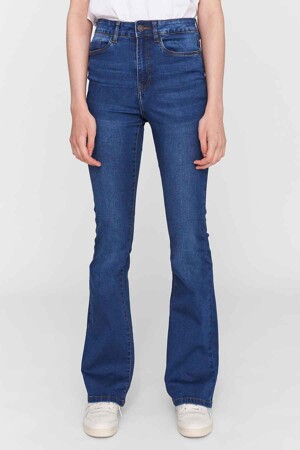 Dames - NOISY MAY - Flared jeans - mid blue denim -  - MID BLUE DENIM