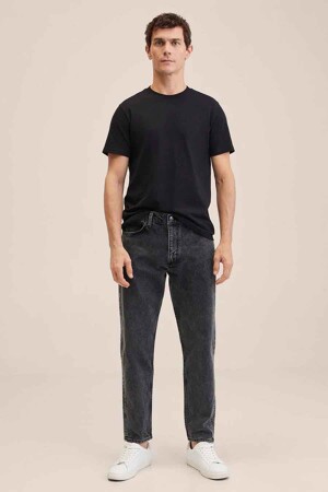 Dames - Mango - Tapered jeans - black denim - Promoties - BLACK DENIM