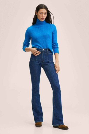 Dames - Mango - Flared jeans - mid blue denim -  - MID BLUE DENIM