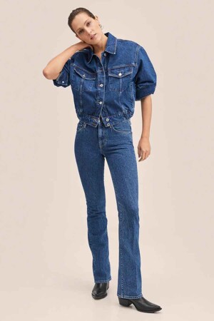 Dames - MANGO - Jeansjas - blauw - Jassen - blauw