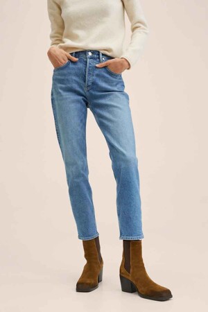 Dames - Mango - Slim jeans - mid blue denim -  - MID BLUE DENIM