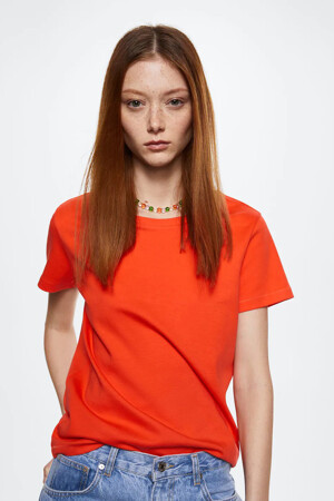 Femmes - MANGO - T-shirt - orange - Filles - orange