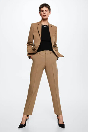 Femmes - MANGO - Pantalon costume - brun - Pantalons - brun