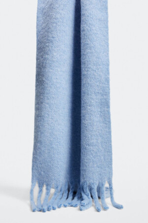 Femmes - Mango - &Eacute;charpe d'hiver - bleu - Écharpes & foulards - BLAUW