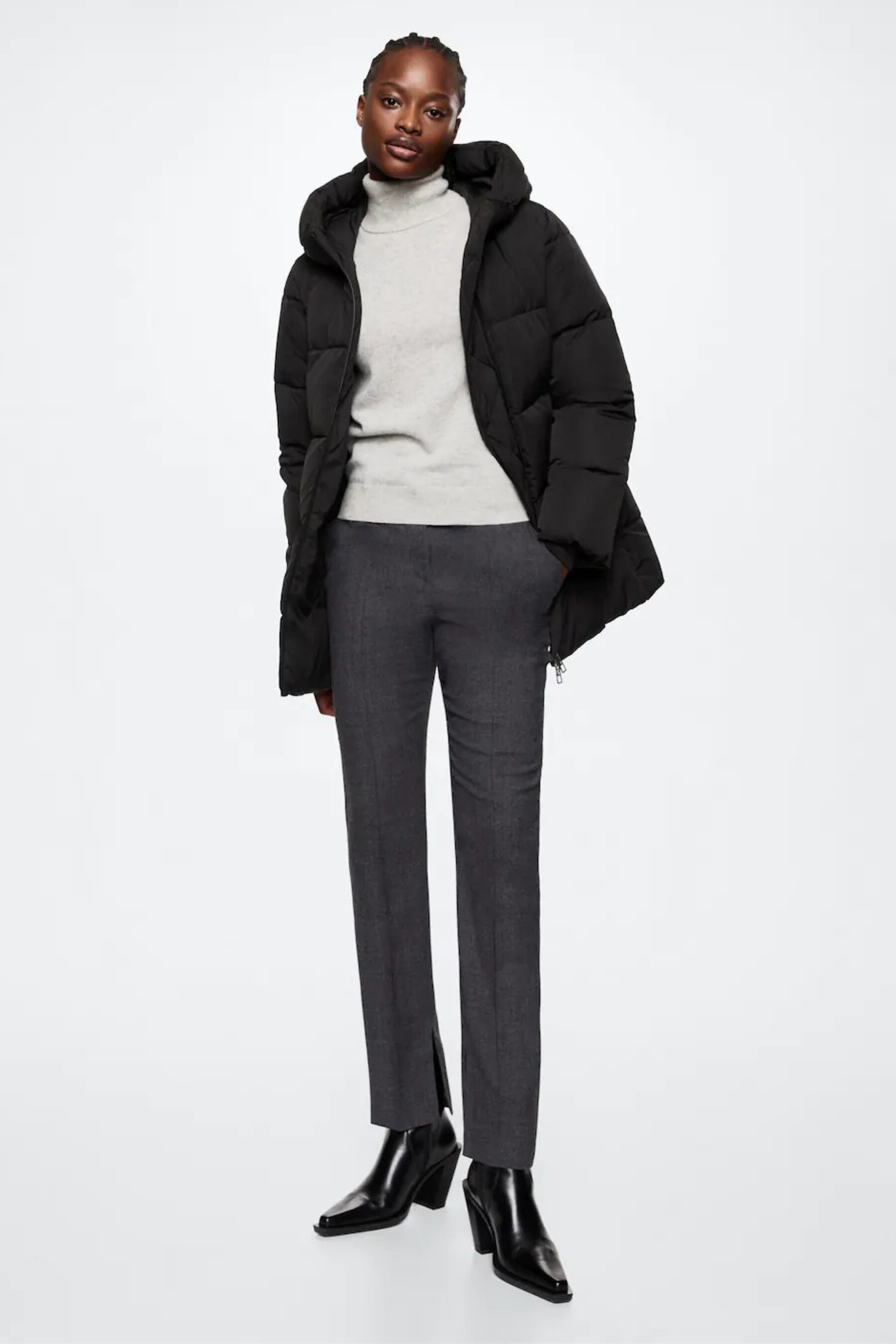 extra lange mouwen A07098 Kleding Dameskleding Sweaters Spencers katoenen jas extravagante asymmetrische blazer Lente zwarte jas 