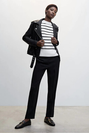 Femmes - MANGO - Pantalon costume - noir - L’association du noir et blanc, un indémodable  - noir