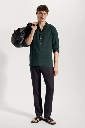 Dames - Mango - Hemd - groen - Herencollectie 2023Z - GROEN