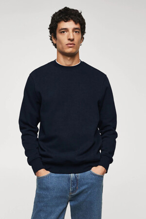 Heren - Mango - Sweater - blauw - Sweaters - BLAUW