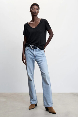 Dames - MANGO - 47046303 MNG 23_99 BLACK - Mango - zwart