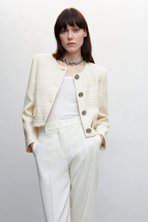 Dames - Mango - Blazer - beige - Blazers - BEIGE