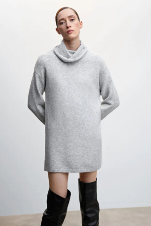 Femmes - Mango - Robe - gris - Robes - GRIJS