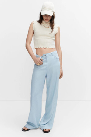 Dames - MANGO - Colorbroek - denim - New in - denim