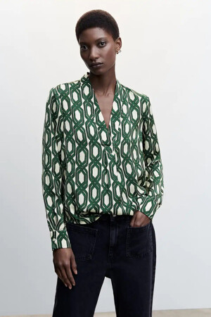 Femmes - MANGO - Chemise - vert - Chemisiers & Blouses - vert