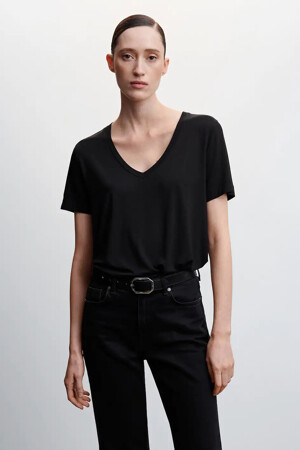 Femmes - MANGO - 47085843 MNG 23_99 BLACK - T-shirts & Tops - noir