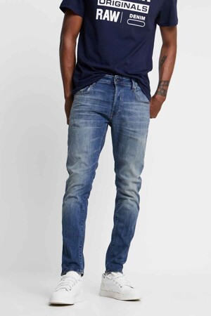 Heren - G-Star RAW - 3301 SLIM - Jeans - MID BLUE DENIM