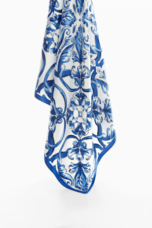 Femmes - Mango - Foulard - bleu - Écharpes & foulards - BLAUW