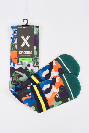 Dames - XPOOOS - Sokken - multicolor - Sokken & kousen - MULTICOLOR