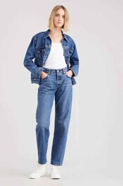 Femmes - Levi's® - Jean &agrave; coupe droite - bleu -  - LIGHT BLUE DENIM