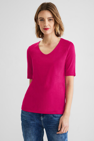 Femmes - STREET ONE - A317665_14717 NU PINK - T-shirts & Tops - rose