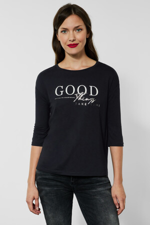 Femmes - STREET ONE - T-shirt - noir - T-shirts & Tops - noir