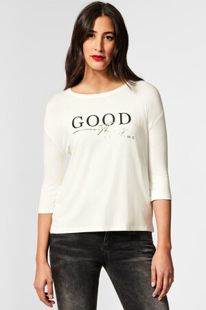 Femmes - STREET ONE - T-shirt - ecru - T-shirts & Tops - écru