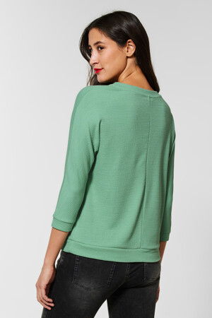 Dames - STREET ONE - Sweater - groen - STREET ONE - groen
