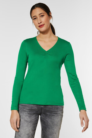 Femmes - STREET ONE - T-shirt - vert - T-shirts & Tops - VERT