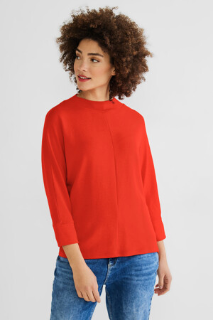 Dames - STREET ONE - Top - oranje - Hoodies & Sweaters - oranje