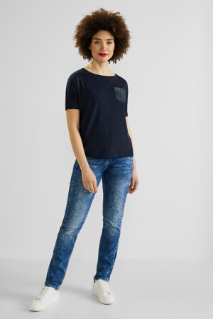 Femmes - STREET ONE - T-shirt - bleu - T-shirts & Tops - bleu