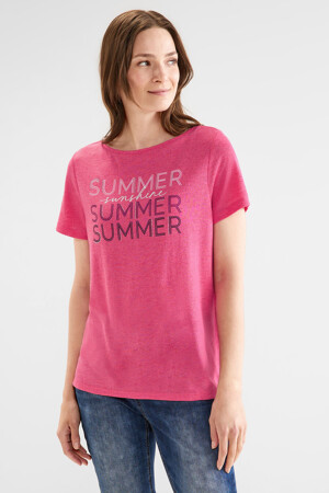 Femmes - STREET ONE - T-shirt - rose - Vêtements - rose