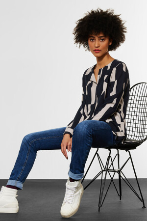 Femmes - STREET ONE - Blouse - bleu - Chemisiers & Blouses - bleu